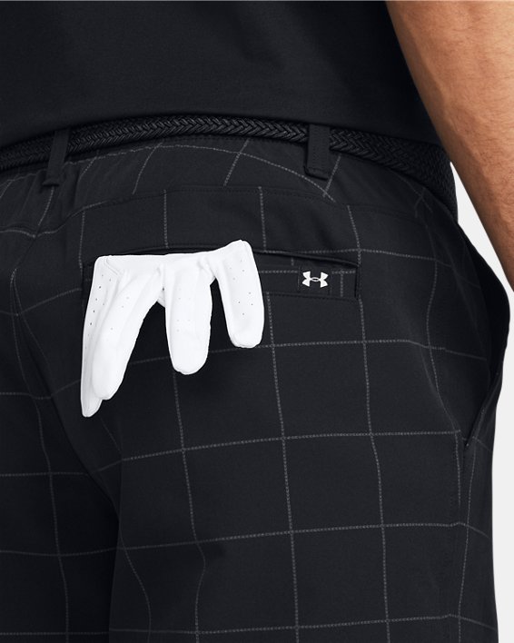 Men's UA Drive Printed Tapered Shorts in Black image number 3